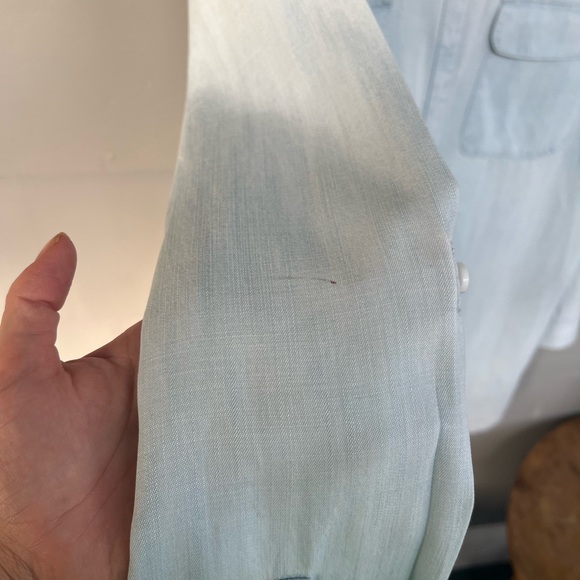 Half-Button Denim Shirt (3) size 16-18 - Picture 3 of 6